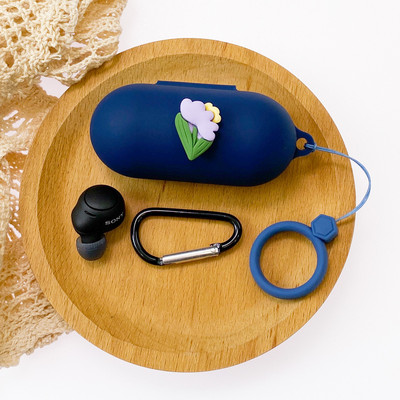 Κάλυμμα ακουστικών DIY Cartoon για θήκη Sony WF-C500 με Αξεσουάρ θήκης σιλικόνης Ασύρματο κουτί ακουστικών Bluetooth με κορδόνι