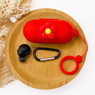 Κάλυμμα ακουστικών DIY Cartoon για θήκη Sony WF-C500 με Αξεσουάρ θήκης σιλικόνης Ασύρματο κουτί ακουστικών Bluetooth με κορδόνι