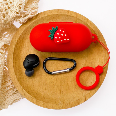 Κάλυμμα ακουστικών DIY Cartoon για θήκη Sony WF-C500 με Αξεσουάρ θήκης σιλικόνης Ασύρματο κουτί ακουστικών Bluetooth με κορδόνι