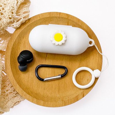 Κάλυμμα ακουστικών DIY Cartoon για θήκη Sony WF-C500 με Αξεσουάρ θήκης σιλικόνης Ασύρματο κουτί ακουστικών Bluetooth με κορδόνι