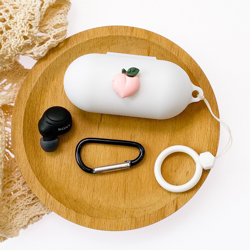 Κάλυμμα ακουστικών DIY Cartoon για θήκη Sony WF-C500 με Αξεσουάρ θήκης σιλικόνης Ασύρματο κουτί ακουστικών Bluetooth με κορδόνι