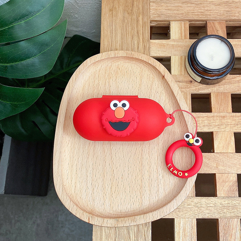 Animacinis silikoninis apsauginis dėklas, skirtas Sony WF-C500 su dirželiu belaidžio Bluetooth ausinių dėžutės silikono dėklo priedais