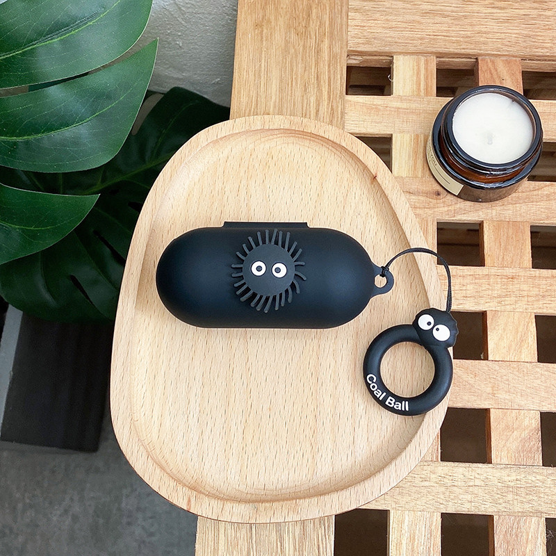 Animacinis silikoninis apsauginis dėklas, skirtas Sony WF-C500 su dirželiu belaidžio Bluetooth ausinių dėžutės silikono dėklo priedais