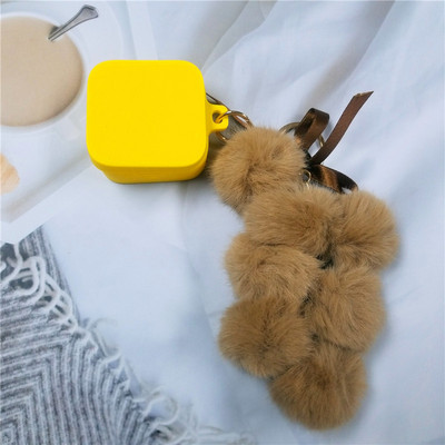 Mielas vynuogių pliušinis pakabukas silikoninis aukštos kokybės dėklas skirtas Xiaomi Mi Air2 SE Bluetooth ausinių dėklo dangtelis su raktų pakabuku