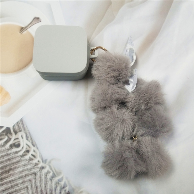 Mielas vynuogių pliušinis pakabukas silikoninis aukštos kokybės dėklas skirtas Xiaomi Mi Air2 SE Bluetooth ausinių dėklo dangtelis su raktų pakabuku