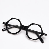 Vintage Okrugle poligonalne naočale Ručno izrađene muške naočale od acetata Okviri za naočale za blizinu slavnih