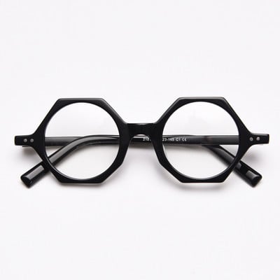 Vintage Okrugle poligonalne naočale Ručno izrađene muške naočale od acetata Okviri za naočale za blizinu slavnih