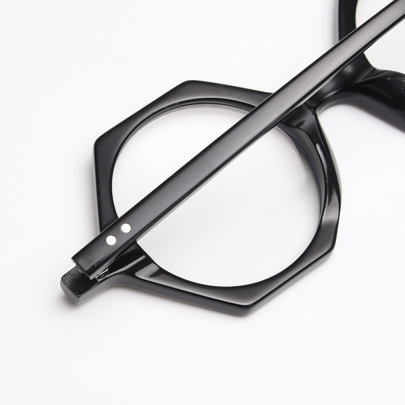 Vintage Okrugle poligonalne naočale Ručno izrađene muške naočale od acetata Okviri za naočale za blizinu slavnih