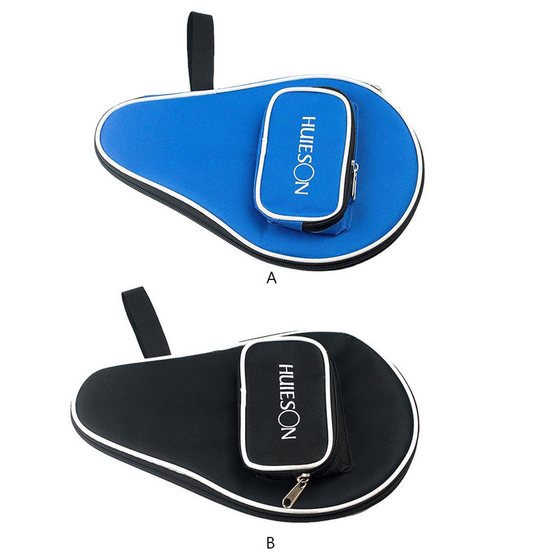 Stalo teniso raketės dėklas su išoriniu užtrauktuku Profesionalus Oksfordo moliūgo formos 3 kamuoliukų krepšiai Organizatorius Didelės talpos krepšys