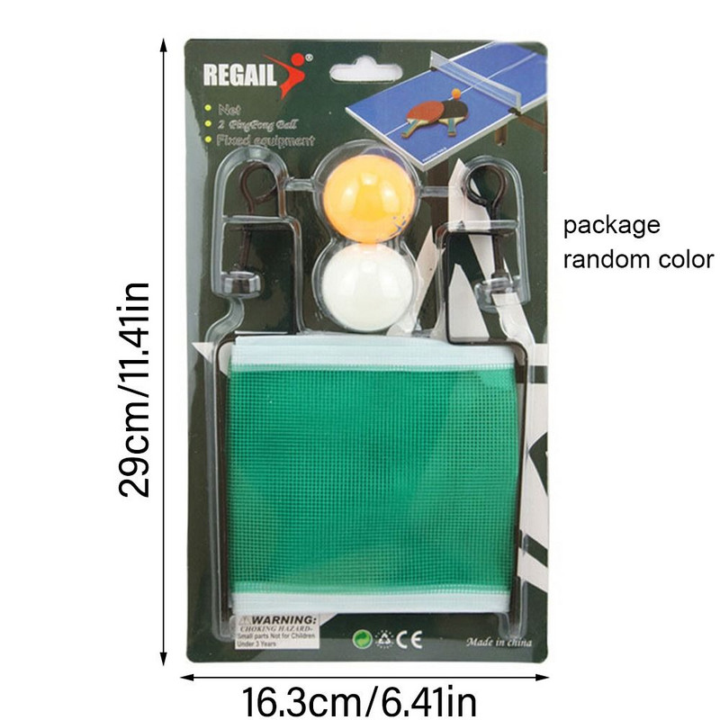 Atraminis rinkinys Tinklo stalo tenisas su kamuoliukais Treniruočių teniso įranga tinklelis profesionalus paprastas stalo sportas 2 standartinis nešiojamas