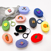 Animacinis silikoninis dėklas, skirtas Xiaomi Redmi Airdots TWS bevielis Bluetooth dangtelis, skirtas Redmi Airdots dėklas Air dots 3 coque su sagtimi