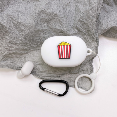 Animacinis silikoninis dėklas, skirtas Xiaomi Redmi Airdots TWS bevielis Bluetooth dangtelis, skirtas Redmi Airdots dėklas Air dots 3 coque su sagtimi