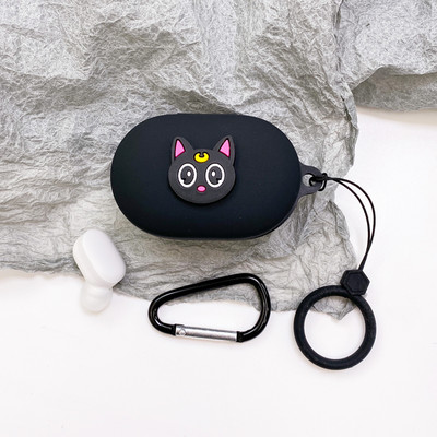 Animacinis silikoninis dėklas, skirtas Xiaomi Redmi Airdots TWS bevielis Bluetooth dangtelis, skirtas Redmi Airdots dėklas Air dots 3 coque su sagtimi