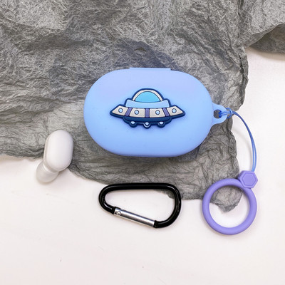 Animacinis silikoninis dėklas, skirtas Xiaomi Redmi Airdots TWS bevielis Bluetooth dangtelis, skirtas Redmi Airdots dėklas Air dots 3 coque su sagtimi