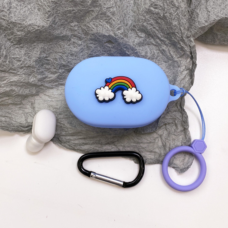 Karikatūras silikona futrālis priekš Xiaomi Redmi Airdots TWS bezvadu Bluetooth vāciņš priekš Redmi Airdots korpusa Air dots 3 coque ar sprādzi