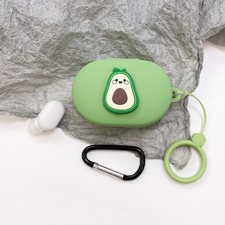 Karikatūras silikona futrālis priekš Xiaomi Redmi Airdots TWS bezvadu Bluetooth vāciņš priekš Redmi Airdots korpusa Air dots 3 coque ar sprādzi