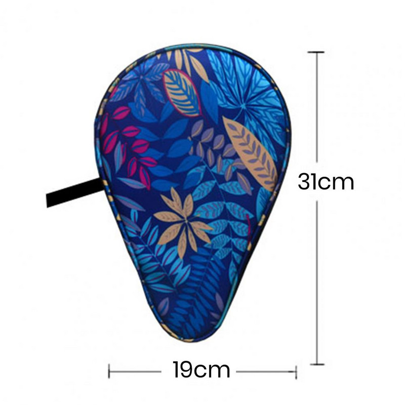 Τσάντα για ρακέτες πινγκ πονγκ Εξαιρετικό μοτίβο ανθεκτικό στη σκόνη με προστατευτική τσάντα πινγκ πονγκ για κουπιά Αθλητική θήκη για πινγκ πονγκ