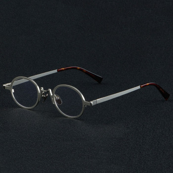 Висококачествени ретро овални пънк луксозни титаниеви рамки за оптични очила Мъже Жени Модни компютърни очила