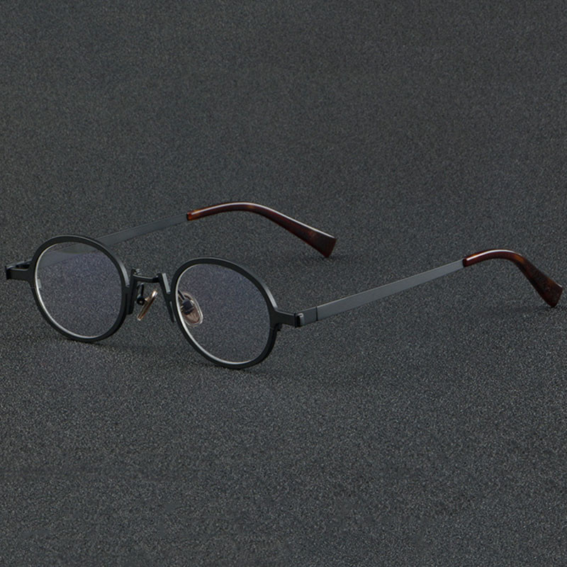 Υψηλής ποιότητας Vintage Oval Punk Πολυτελή οπτικά γυαλιά τιτανίου Σκελετοί Ανδρικά Γυναικεία Μόδα Γυαλιά Υπολογιστών