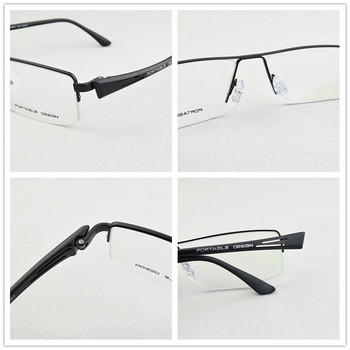 нова модна квадратна рамка за очила за мъже P8157 Ретро оптична рецепта за късогледство, далекогледство, ултралеки очила за мъже TR90 очила