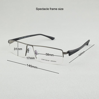 нова модна квадратна рамка за очила за мъже P8157 Ретро оптична рецепта за късогледство, далекогледство, ултралеки очила за мъже TR90 очила
