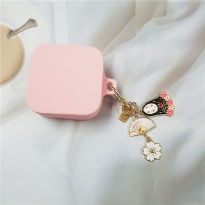 Χαριτωμένη κορεάτικη διακοσμητική θήκη για λουλούδια για Xiaomi Air2 SE Διακοσμητική θήκη Αξεσουάρ Bluetooth Ακουστικό Κάλυμμα μπρελόκ σιλικόνης