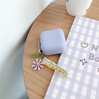 Χαριτωμένη κορεάτικη διακοσμητική θήκη για λουλούδια για Xiaomi Air2 SE Διακοσμητική θήκη Αξεσουάρ Bluetooth Ακουστικό Κάλυμμα μπρελόκ σιλικόνης