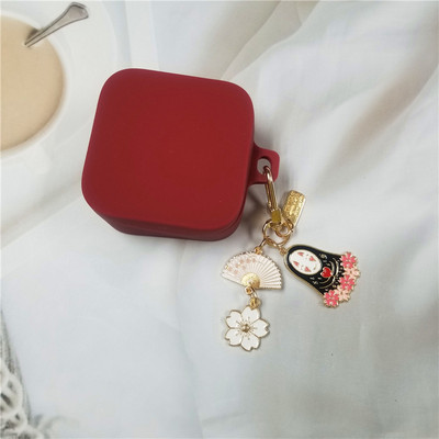 Χαριτωμένη κορεάτικη διακοσμητική θήκη για λουλούδια για Xiaomi Air2 SE Διακοσμητική θήκη Αξεσουάρ Bluetooth Ακουστικό Κάλυμμα μπρελόκ σιλικόνης