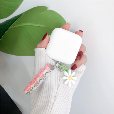 Χαριτωμένη κορεάτικη διακοσμητική θήκη για λουλούδια για Xiaomi Air2 SE Διακοσμητική θήκη Αξεσουάρ Bluetooth Ακουστικό Κάλυμμα μπρελόκ σιλικόνης