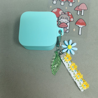 Χαριτωμένη κορεάτικη διακοσμητική θήκη για λουλούδια για Xiaomi Air2 SE Διακοσμητική θήκη Αξεσουάρ Bluetooth Ακουστικό Κάλυμμα μπρελόκ σιλικόνης