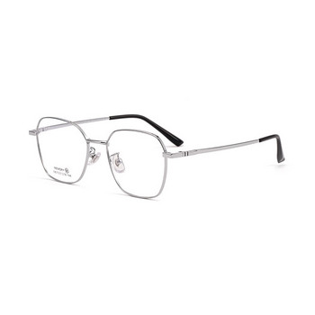 Ново пристигане Очила с титаниева рамка с пълна рамка с памет за мъже и жени Broadside Polygon Myopia Eyewears Frame