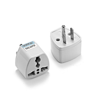1pcs USA Plug Adapter Universal AU UK EU To US Travel Power Adapter Electrical Plug Converter American Electrical Socket Outlet