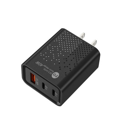 40W PD USB зарядно бързо зареждане USB тип C зарядно устройство 3 порта Адаптер за мобилен телефон за iPhone 14 13 Pro Xiaomi 12 Huawei Samsung S22