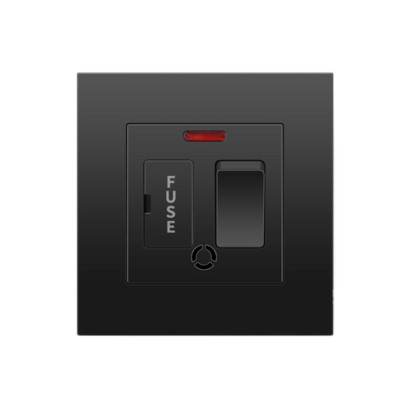 Depoguye 13A πρίζα uk, 220V σε πρίζα USB, Ηλεκτρική πρίζα τοίχου με φορτιστή USB, μαύρο UK Standard Switch Panel