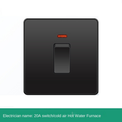 Depoguye 13A πρίζα uk, 220V σε πρίζα USB, Ηλεκτρική πρίζα τοίχου με φορτιστή USB, μαύρο UK Standard Switch Panel