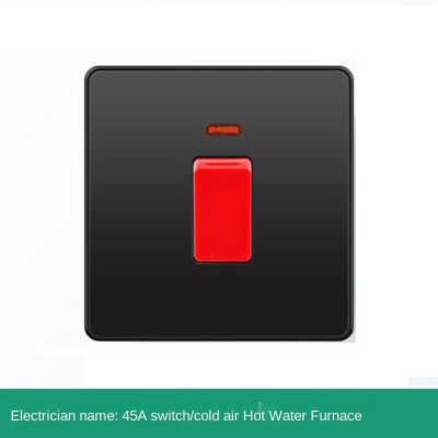 Depoguye 13A πρίζα uk, 220V σε πρίζα USB, Ηλεκτρική πρίζα τοίχου με φορτιστή USB, μαύρο UK Standard Switch Panel