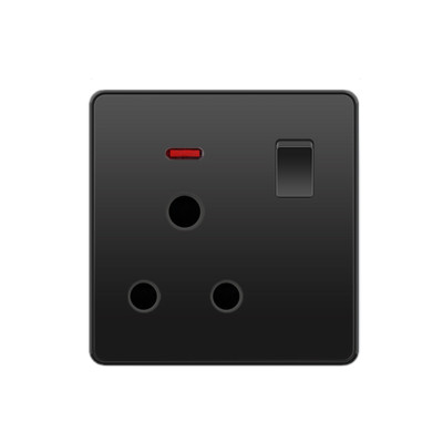 Depoguye 13A πρίζα uk, 220V σε πρίζα USB, Ηλεκτρική πρίζα τοίχου με φορτιστή USB, μαύρο UK Standard Switch Panel