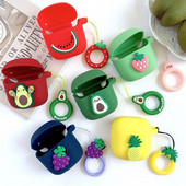 „Pasidaryk pats“ vaisių dėklas, skirtas JBL TUNE 220TWS dėklas „Bluetooth“ ausinių dėklas, skirtas JBL TUNE 225TWS ausinių dėklo krepšys su piršto žiedu