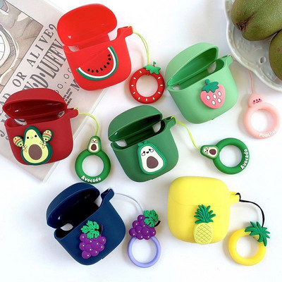 DIY Fruit tok JBL TUNE 220TWS tok Bluetooth fülhallgató tok JBL TUNE 225TWS fülhallgató tok táska ujjgyűrűvel