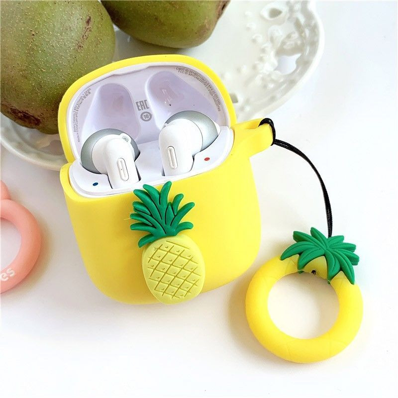 „Pasidaryk pats“ vaisių dėklas, skirtas JBL TUNE 220TWS dėklas „Bluetooth“ ausinių dėklas, skirtas JBL TUNE 225TWS ausinių dėklo krepšys su piršto žiedu