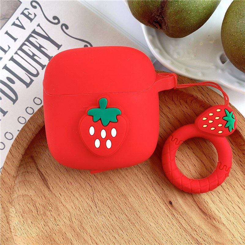 „Pasidaryk pats“ vaisių dėklas, skirtas JBL TUNE 220TWS dėklas „Bluetooth“ ausinių dėklas, skirtas JBL TUNE 225TWS ausinių dėklo krepšys su piršto žiedu