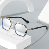 Vintage kandilised prillid, naine, mees, läbipaistvad, sinise valgusevastased arvutiprillid, läbipaistvad objektiivid, retro metallist prillid, raam Unisex A5