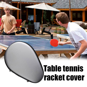 Калъф Калъф Защитен Тенис на маса Издръжливо водоустойчиво покритие Практично спортно затваряне с цип Дръжка Чанта за съхранение на ракета Прахоустойчива
