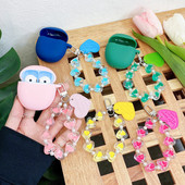 Aranyos fülhallgató szilikon puha borítása OPPO Enco R töltődobozhoz védőhüvely OPPO Enco Playhez kulcstartóval