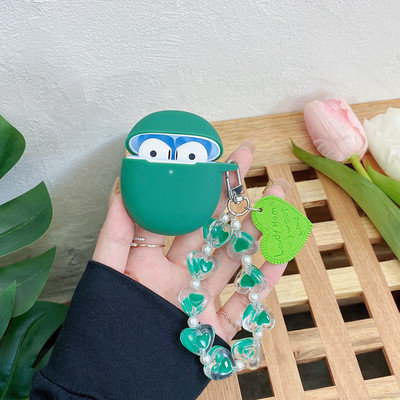 Aranyos fülhallgató szilikon puha borítása OPPO Enco R töltődobozhoz védőhüvely OPPO Enco Playhez kulcstartóval