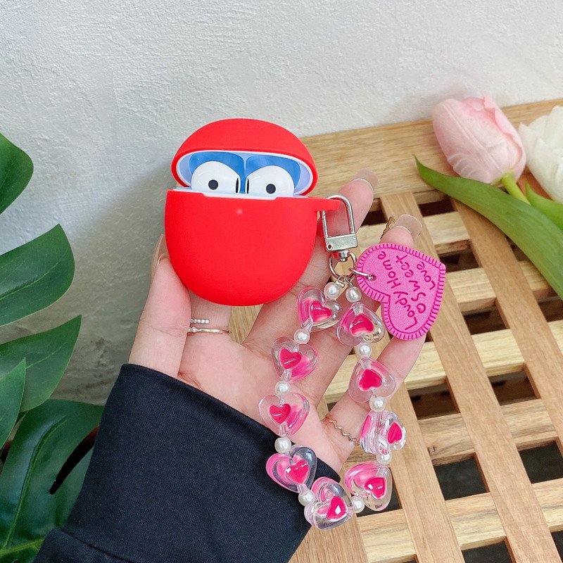 Aranyos fülhallgató szilikon puha borítása OPPO Enco R töltődobozhoz védőhüvely OPPO Enco Playhez kulcstartóval