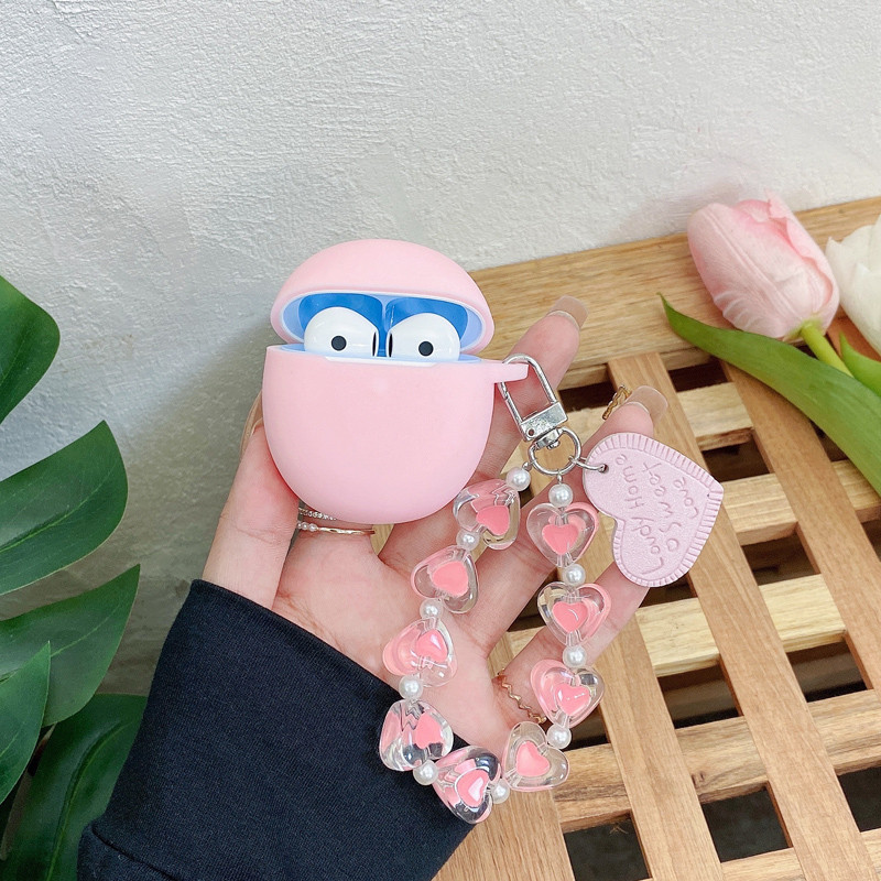 Aranyos fülhallgató szilikon puha borítása OPPO Enco R töltődobozhoz védőhüvely OPPO Enco Playhez kulcstartóval