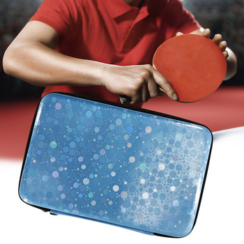 Калъф за ракети за тенис на маса Професионален капак за гребло за пинг-понг Чанта за прилеп Подсилена чанта за 2 бухалки за пинг-понг Професионален пинг-понг