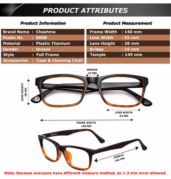 Мъжки ацетатни рамки за оптични очила с рецепта Рамки за женски очила Качествени прозрачни лещи Рамки за очила с рецепта RX Очила