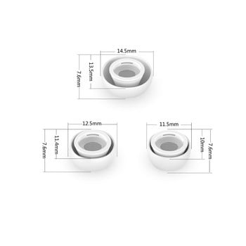 1 комплект меки силиконови тапи за уши Калъфи за слушалки Тапа за уши Капак за Apple Airpods Pro 3 Слушалки Накрайници за уши Накрайници за уши Airpods3 Тапа за уши